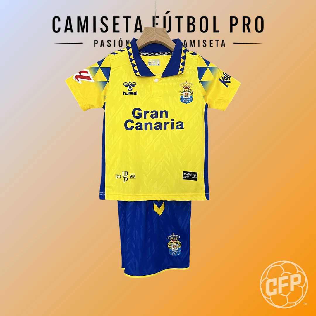 La-Liga-Las-Palmas-2024-25-Primera-Equipacion-Niños-Aficionado-1